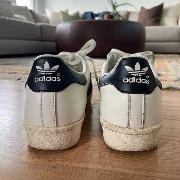Adidas Superstar 80s DLX Sneaker - Vintage White & Black - 10.5 - Picture 9 of 14